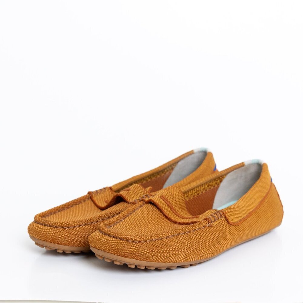 Rothy's The Driver Driving Loafer Slip On Flat Cognac US 7.5